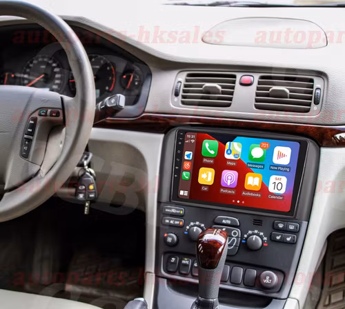 9" android 14,bilstereo Volvo S80  (1998-2006) gps,carplay, bluetooth, android auto wifi,rds, dsp, Ram: 8GB,Rom: 128GB,4G LTE+Gratis backkamera