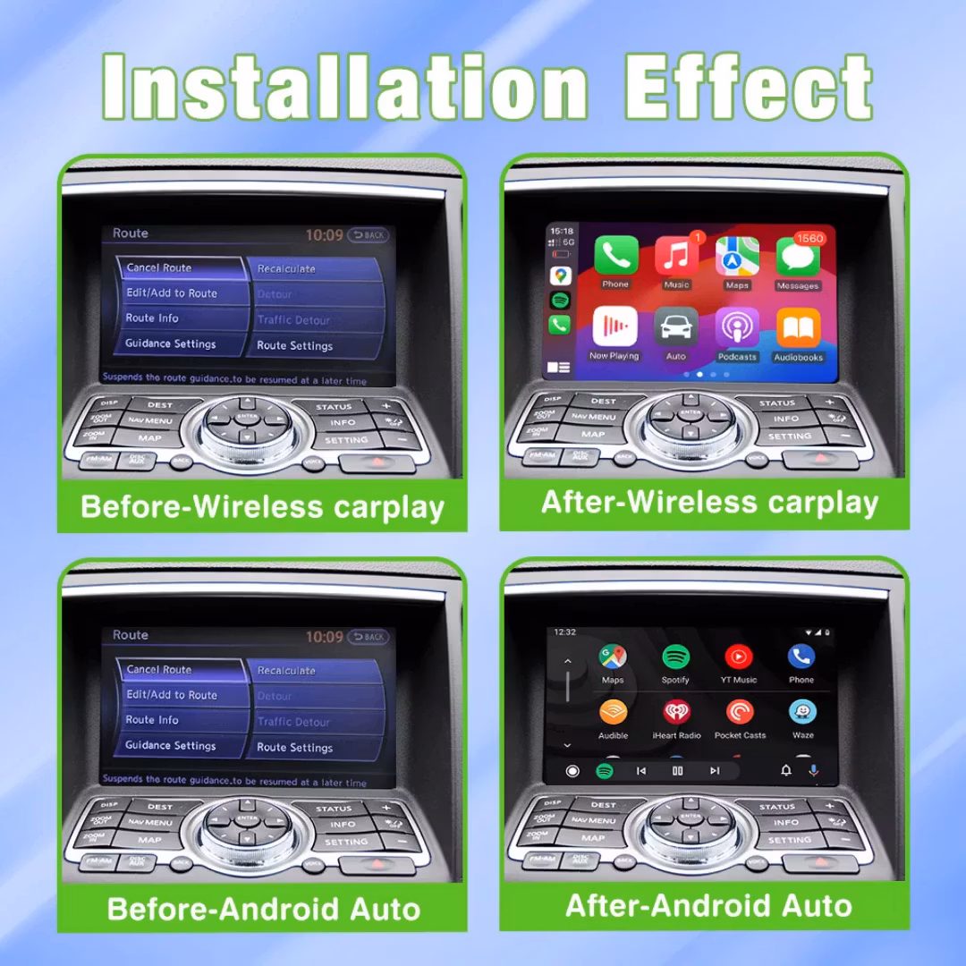 Carplay& android Auto box Infiniti EX25 EX37 EX35 EX30D( 2009-2013) + gratis backkamera