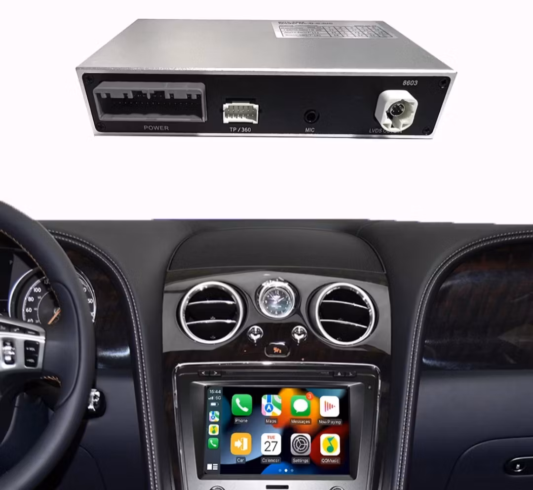 Carplay & android auto Bentley Flying Spur 2012-2017 För Bentley Continental 2012-2017 För Bentley Mulsanne (2011-2019) + gratis backkamera