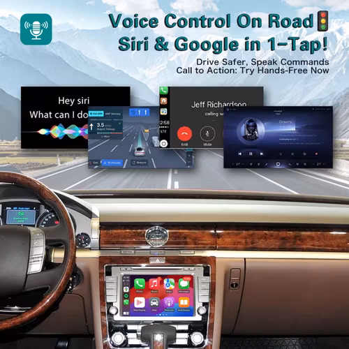 Trådlös Apple Carplay för Volkswagen Phaeton RNS810 2009-2015 Mirror Link Android Auto Smart Carplay Box Plug and Play