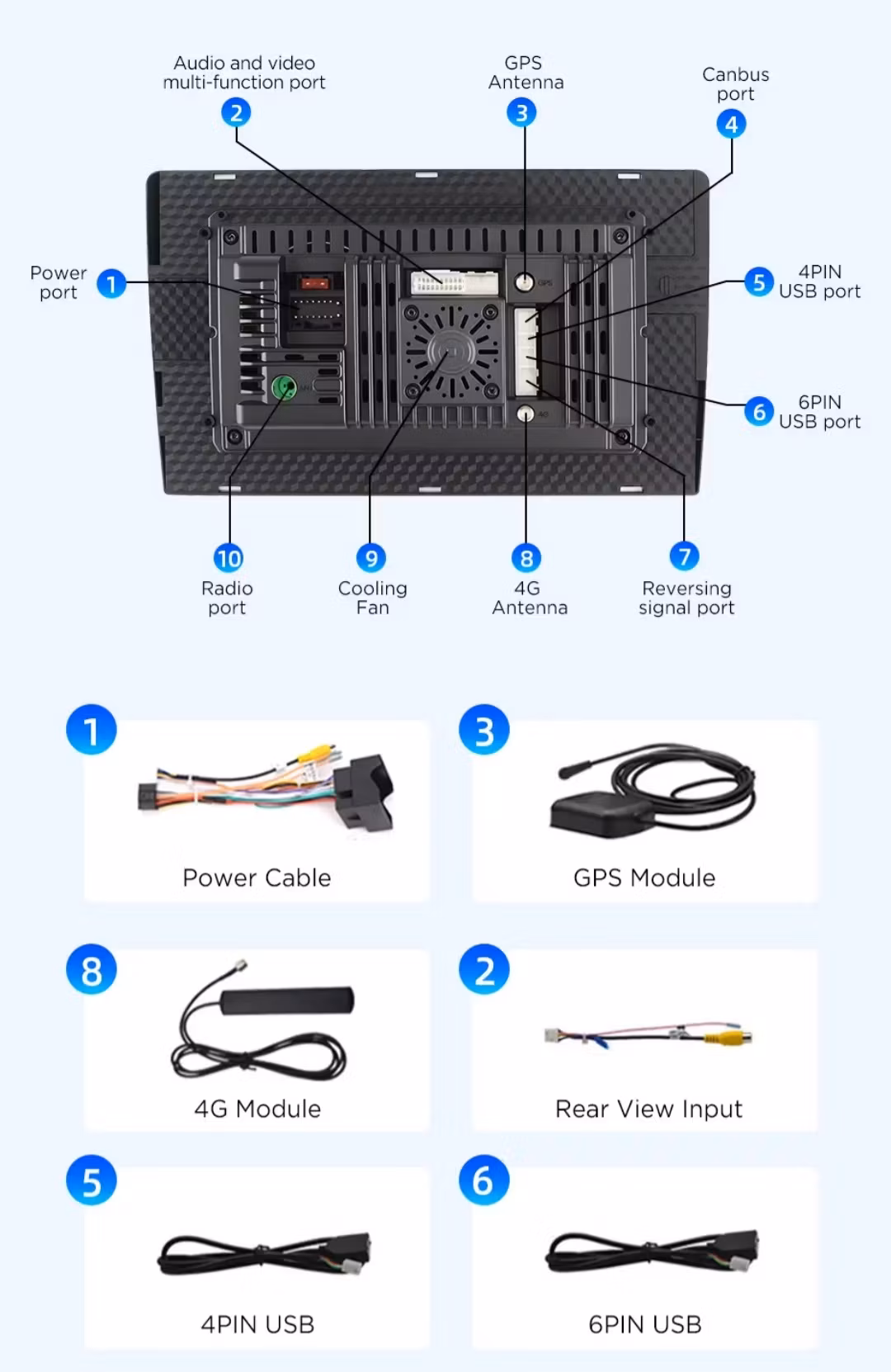 9" android 14 bilstereo vw Caravelle ,Transporter T6 ( 2015--2020) gps wifi carplay android auto blåtand rds Dsp ,Rom:128GB,Ram:6GB ,4G LTE + Gratis backkamera