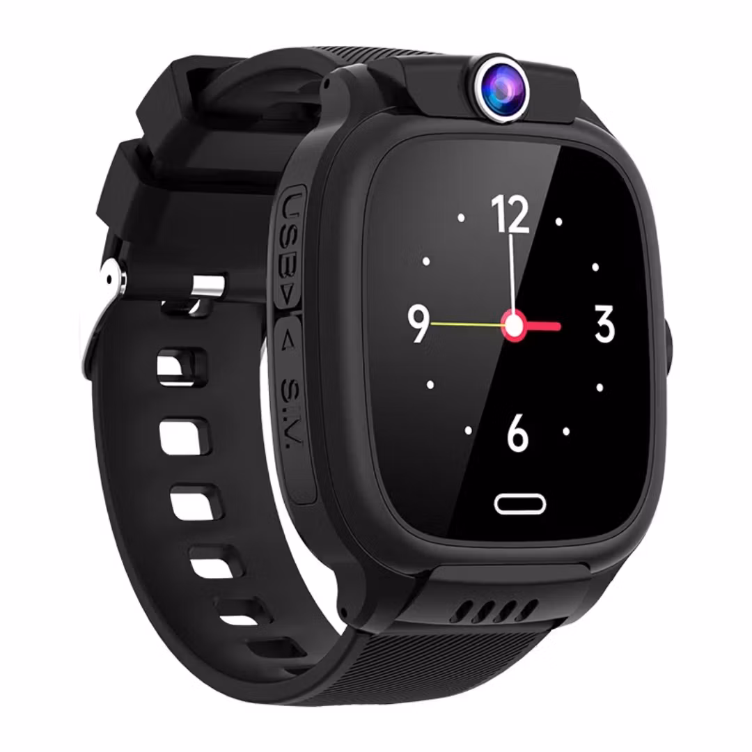 Smartklocka för barn med GPS, videosamtal, SIM-kort, 4G SOS, LBS, wifi, IP67 vattentät, sport och kompass, intelligent barnklocka. 