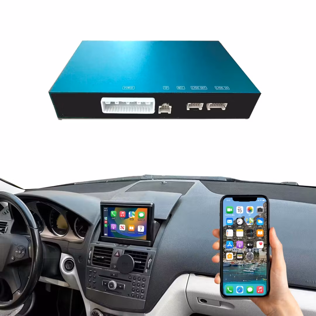 Trådlös CarPlay Android Auto-box  för Mercedes Benz C-klass W204 NTG4.0 (2007-2010)