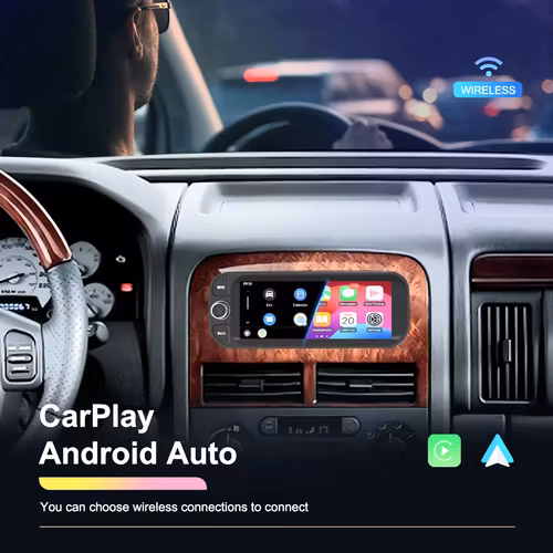 6,8" android 15 Bilstereo Chrysler bilar( 1998---2005) gos,wifi,bluetooth, dsp ,carplay ,android auto,ram :2GB,Rom: 64GB + gratis backkamera