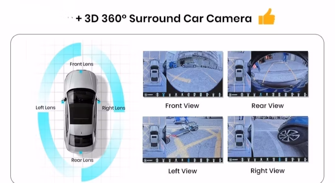 9"android 14, bilstereo IVECO DAILY (2014--2021) gps wifi dsp, bluetooth. Carplay,android auto Ram: 6GB, Rom: 128GB, 4G Lte, 360°backkamera 