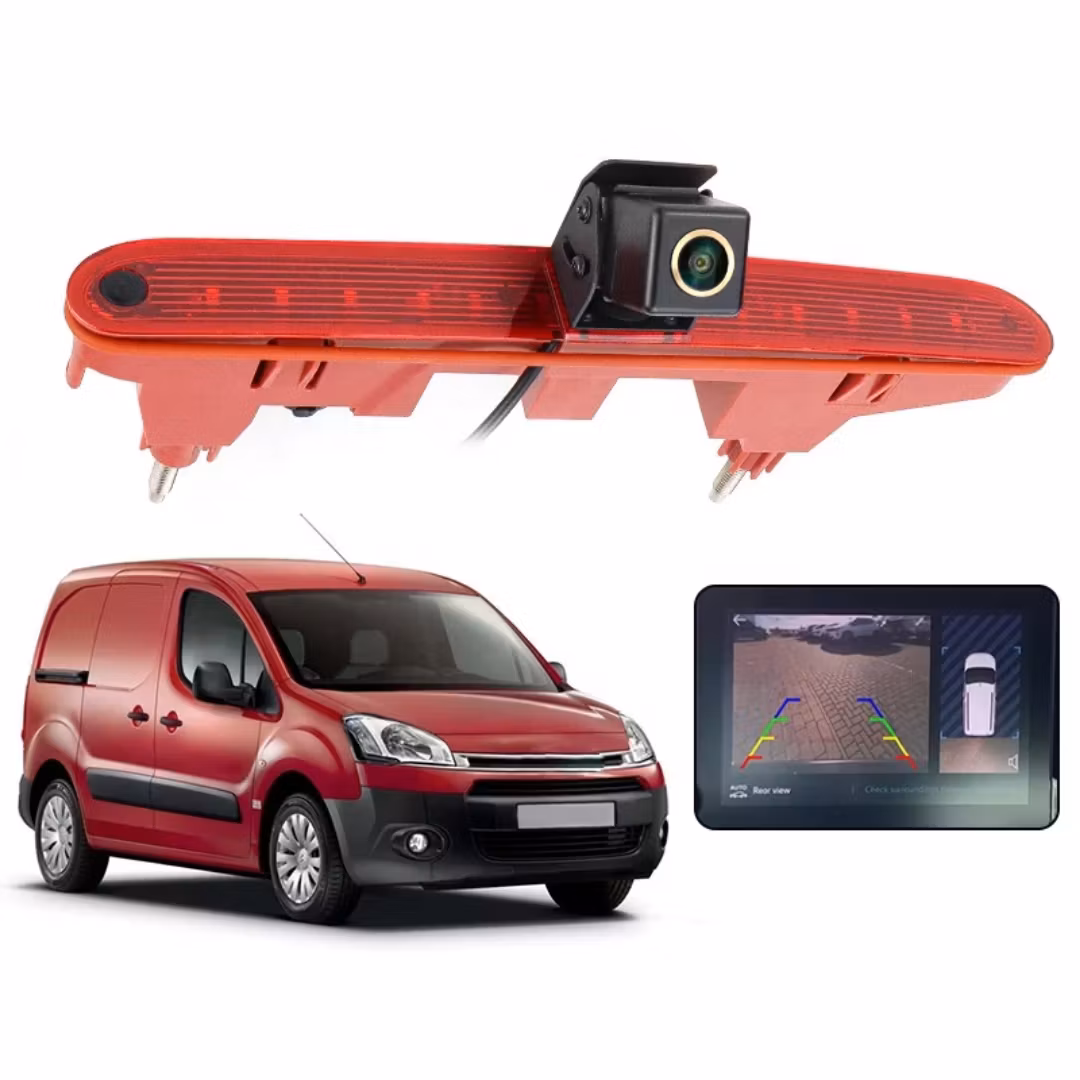 AHD 1080P biltakmonterad bromsljusbackkamera för Citroën Berlingo II / Peugeot Partner II (2008-2016) 