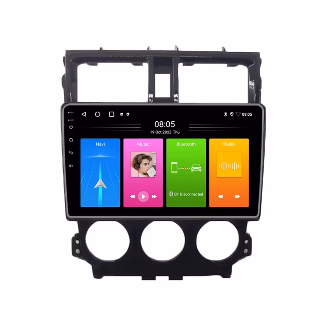 9-tums Android 15 -bilstereo 4+64G trådlös Carplay Android Auto för Mitsubishi Colt plus 2013-2018 IPS DSP GPS RDS WIFI + Gratis backkamwea