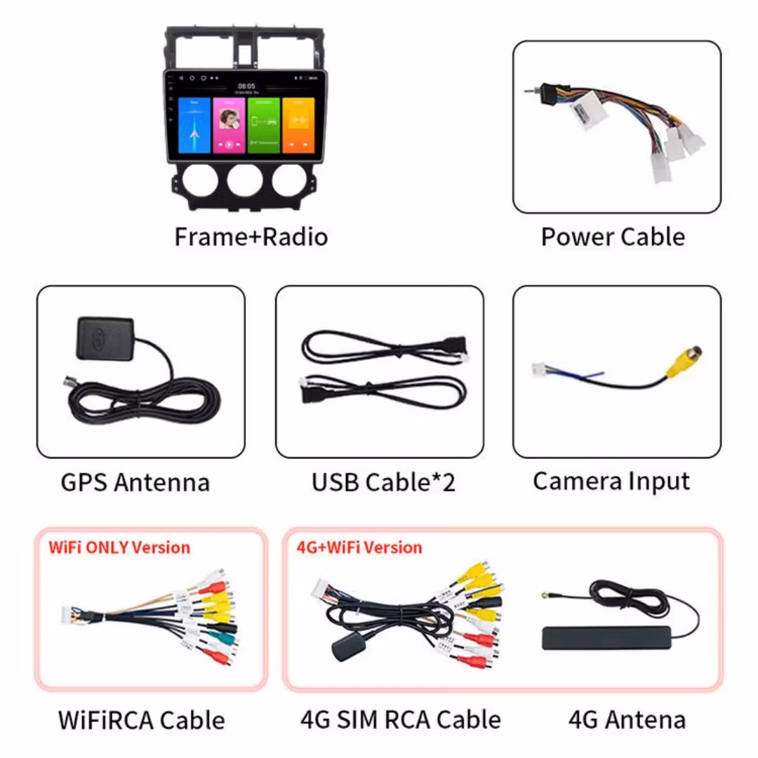 9-tums Android 15 -bilstereo 4+64G trådlös Carplay Android Auto för Mitsubishi Colt plus 2013-2018 IPS DSP GPS RDS WIFI + Gratis backkamwea