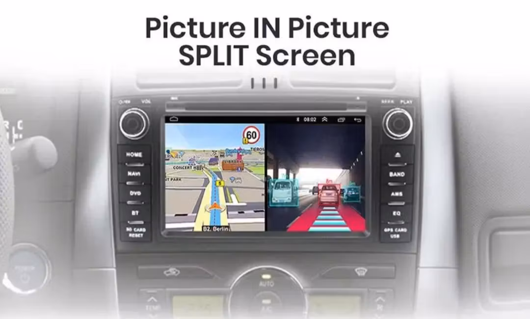 7"android 14, bilstereo Toyota  Auris ( 2007--2012) gps wifi carplay android auto blåtand rds Dsp RAM: 6GB, ROM:128GB, 4G LTE + Gratis backkamera