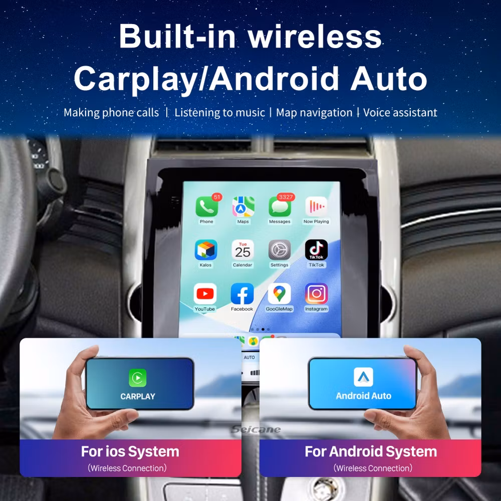 9,7" Android 13, bilstereo Chevrolet Malibu (2012-2018), gps  wifi carplay android auto blåtand rds Dsp RAM:4GB, ROM: 64GB, 4G LTE