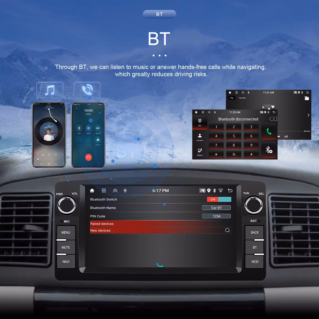7" android 15 bilstereo Toyota Corolla E120 (1990-2007 )   gps, carplay,andrpid auto, rds, wifi Dsp, 4GB+ 64GB,Gratis backkamera,
