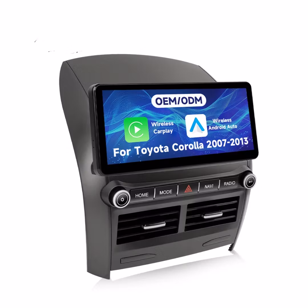 12,3" android 15 bilstereo Toyota Corolla  (2007--2013)    gps, carplay,andrpid auto, rds, wifi Dsp, 4GB+ 64GB,Gratis backkamera,