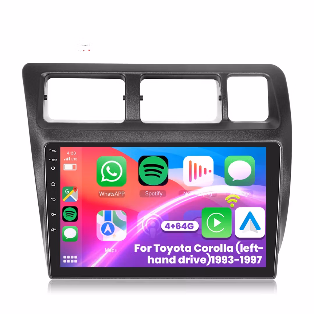 9"android 15 bilstereo Toyota   Corolla (1993--1997) gps, carplay,andrpid auto, rds, wifi Dsp, 4GB+ 64GB,Gratis backkamera,