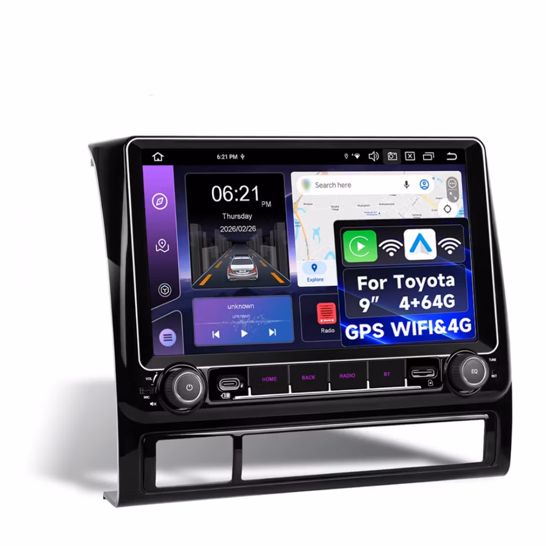 9" android 15 bilstereo Toyota Tacoma (2005--2015 )   gps, carplay,andrpid auto, rds, wifi Dsp, 4GB+ 64GB,Gratis backkamera,