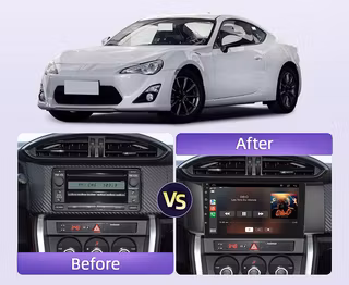 9" android 15 bilstereo Toyota GT86  (2012--2016 )   gps, carplay,android auto, rds, wifi Dsp, 2GB+ 64GB,Gratis backkamera,