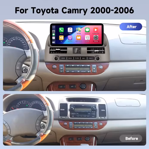 12,3" android 15 bilstereo Toyota Camry (2000--2006 )   gps, carplay,andrpid auto, rds, wifi Dsp, 6GB+ 128GB,Gratis backkamera,