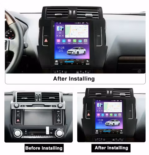 9,7" android 15 bilstereo Toyota  Prado (2014--2016 )   gps, carplay,andrpid auto, rds, wifi Dsp, 2GB+ 64GB,Gratis backkamera,
