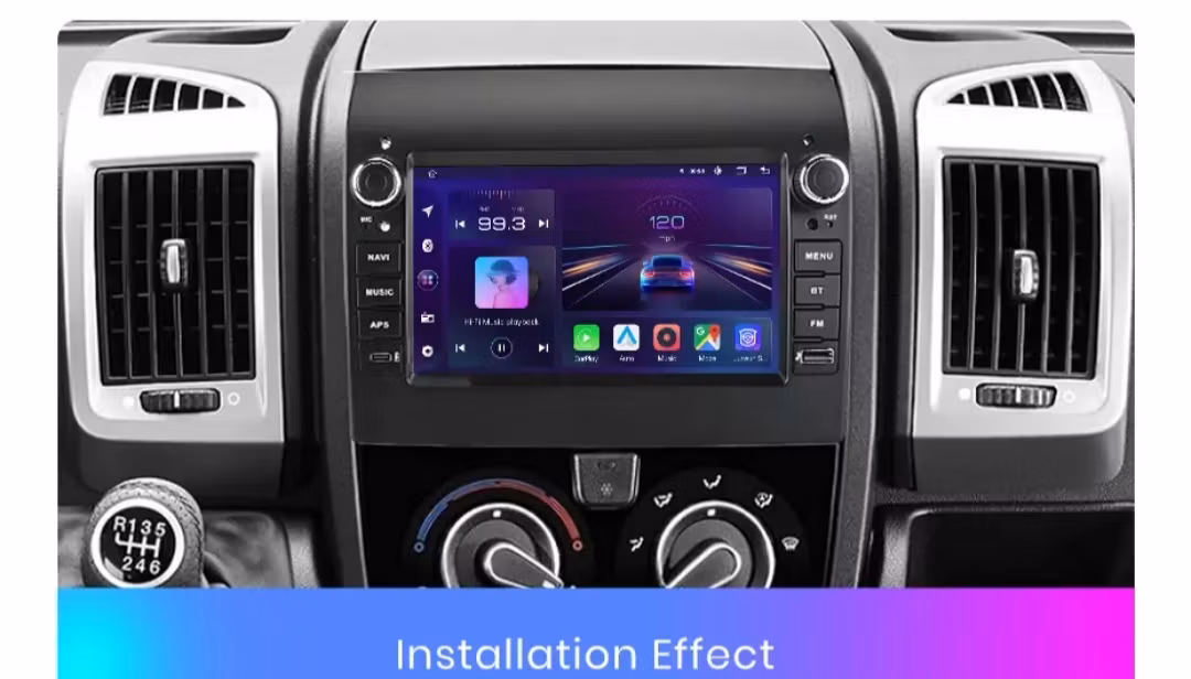 7" Android 13 Bilstereo Fiat Ducato 2012–2020 – Trådlös CarPlay & Android Auto, 6GB+128GB, 4G, DSP, IPS HD