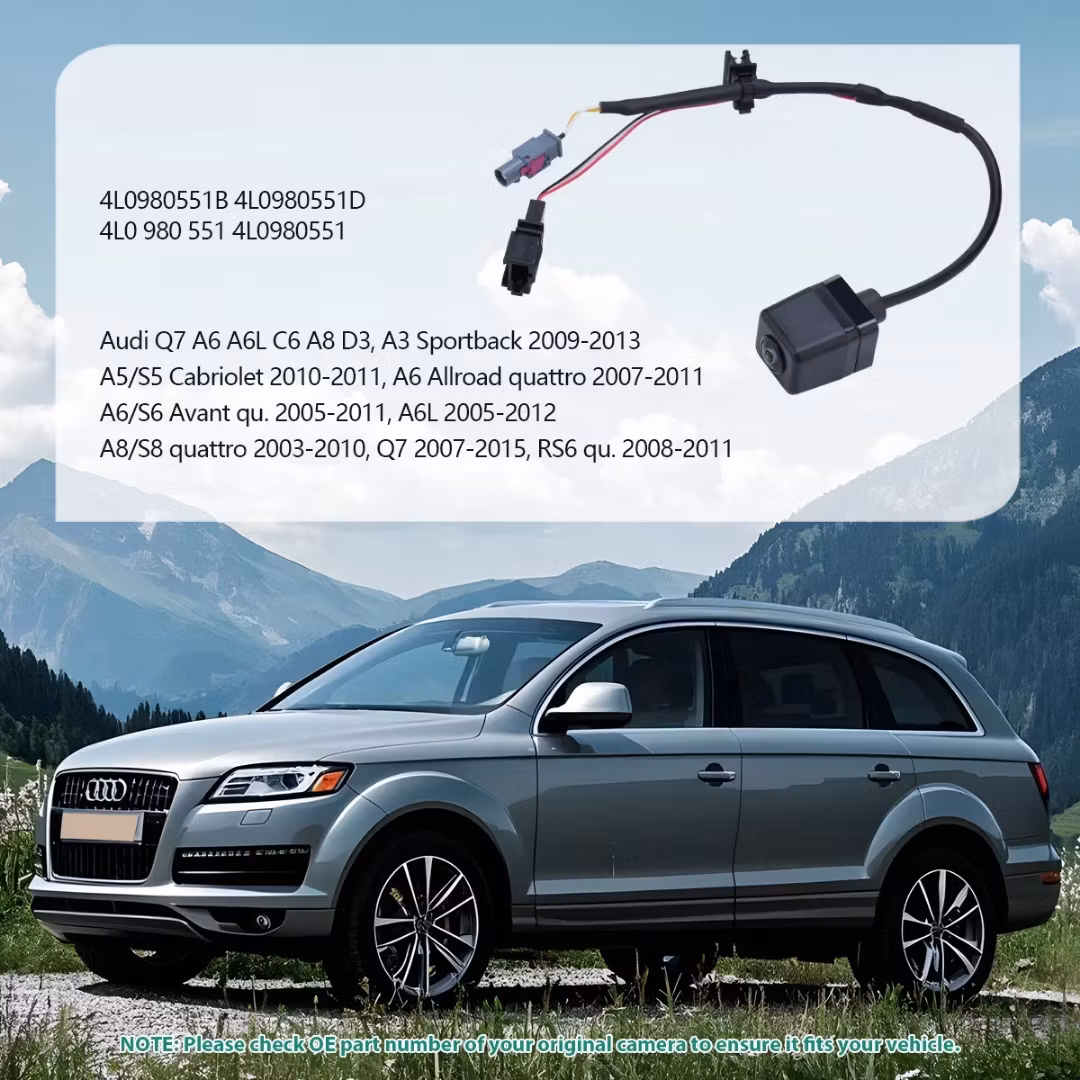 Audi Original Backkamera 4L0980551B / 4L0980551D – HD Night Vision för A6, A8, Q7, S5, S6