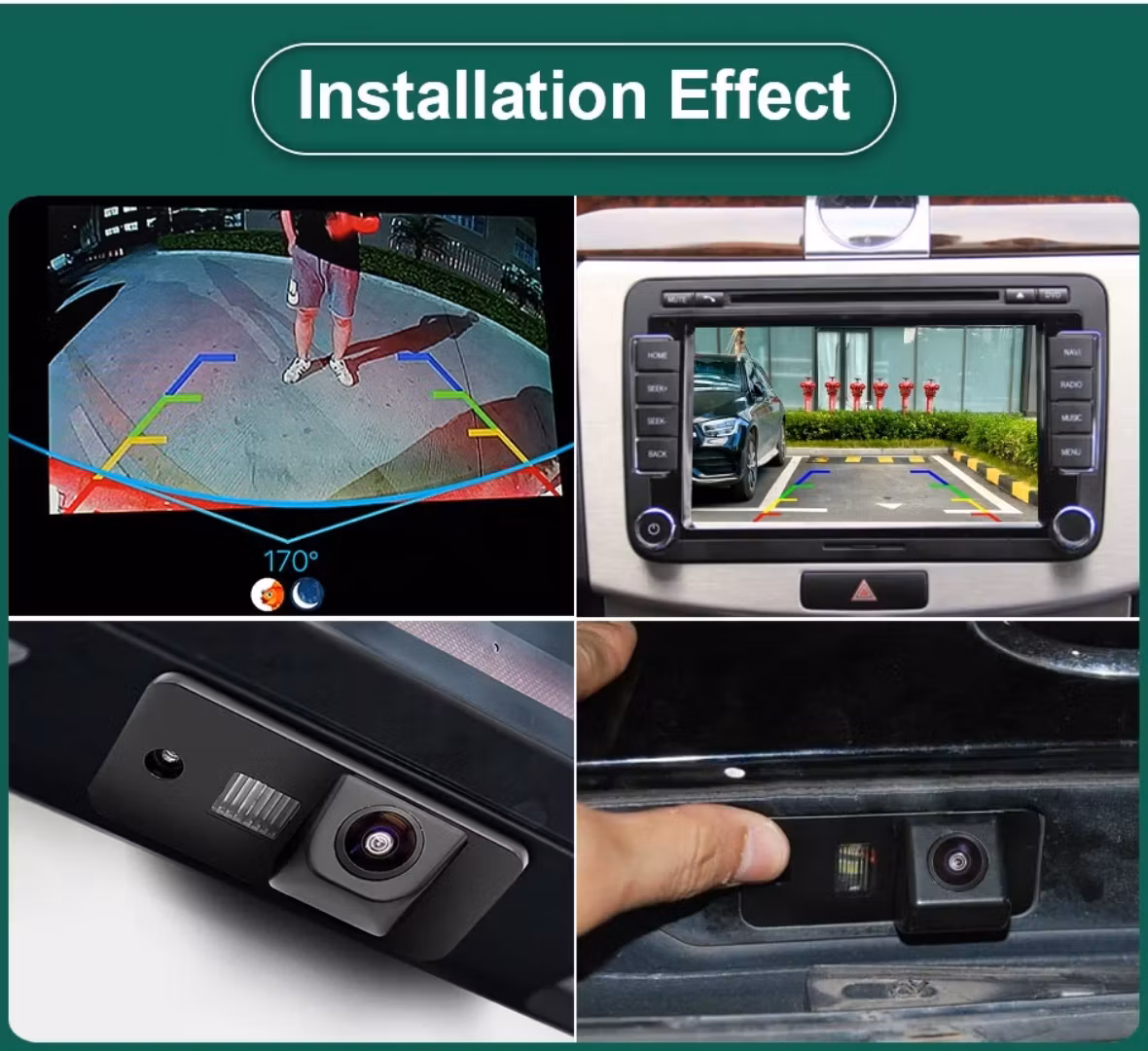 170° AHD 1080P Backkamera Audi A3 A4 A6 A8 Q7 – Night Vision & Parkeringslinjer