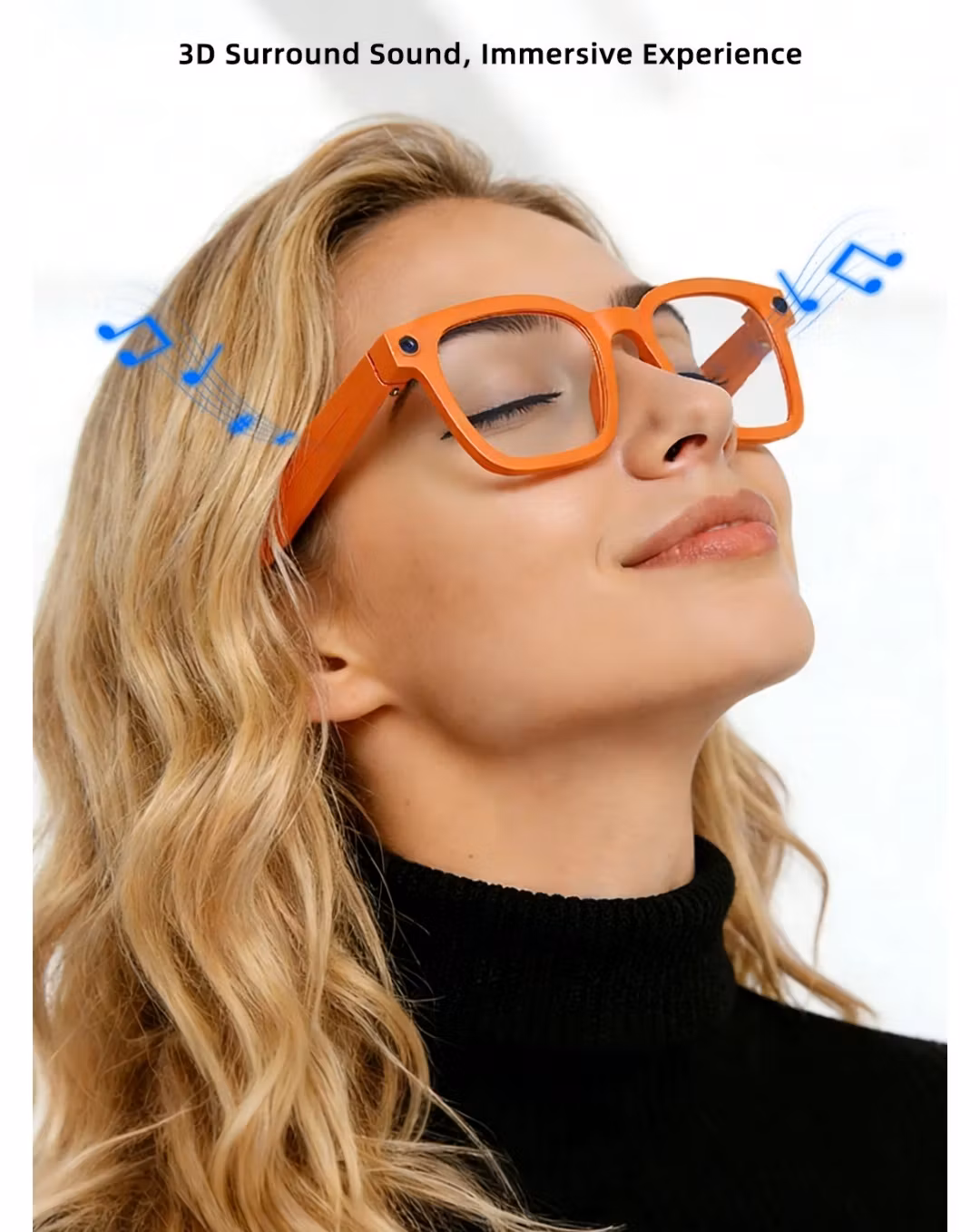 AI Smarta Glasögon med Kamera och Bluetooth – HD Video, AI-Översättning & Röststyrning
