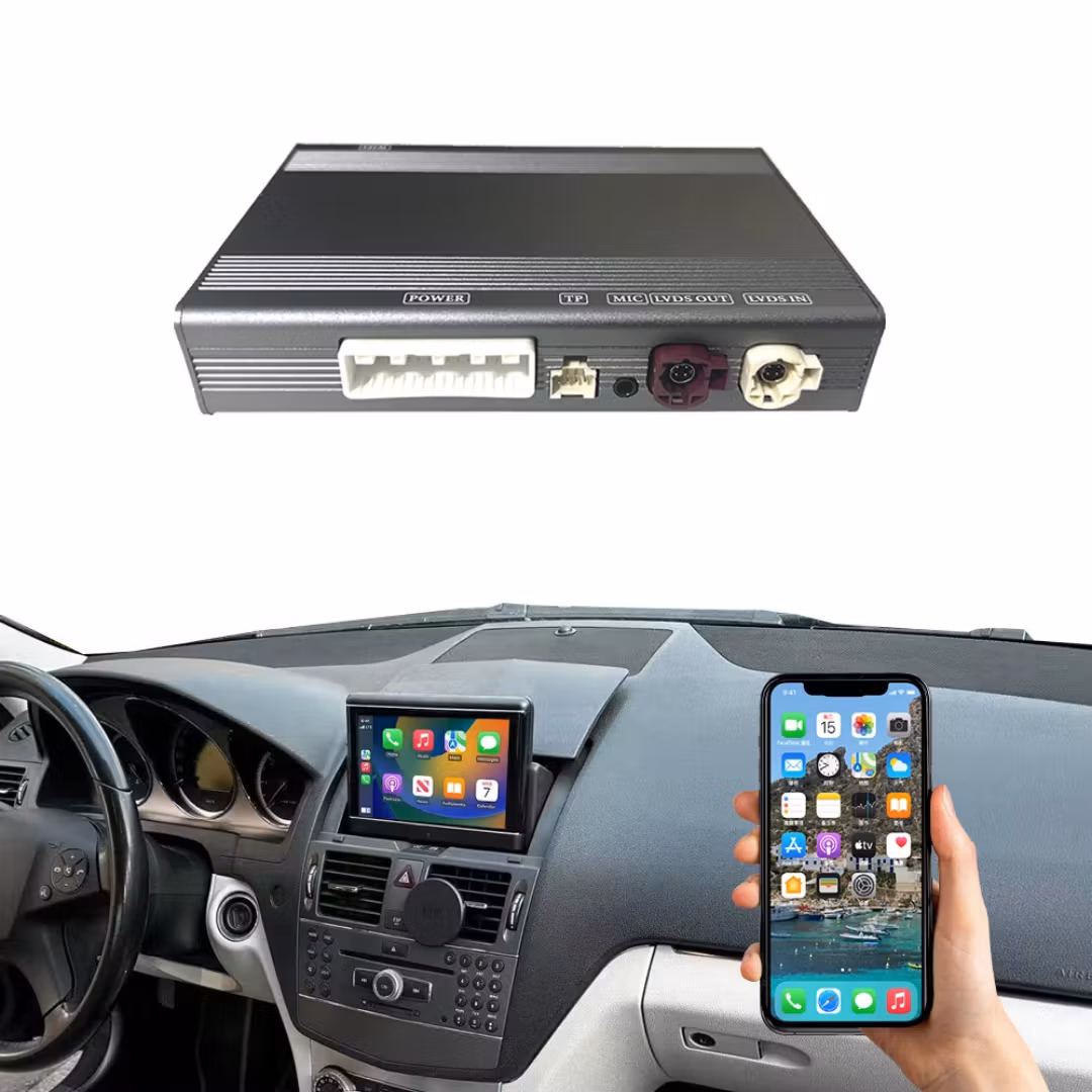 CarPlay Box Mercedes-Benz C-Klass W204 NTG4.0 (2007–2010) – Trådlös Apple CarPlay, Android Auto, AirPlay &  Gratis backkamera