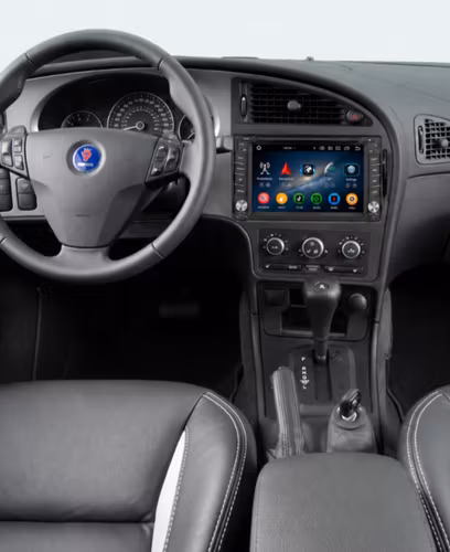 Android 16 Bilstereo dvd spelare, 6.2" för Saab 9-5 2006–2011 – Trådlös Apple CarPlay, Android Auto, GPS, 4G, DSP & Gratis Backkamera
