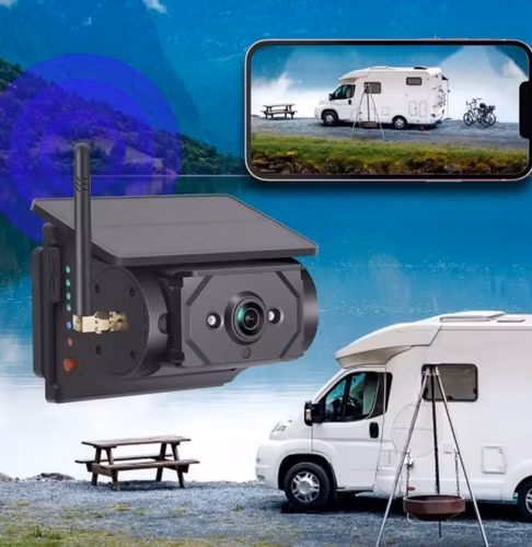 Trådlös Solcellsdriven WiFi Backkamera 1080P Full HD – 9600mAh Batteri, 300m Räckvidd & Nattseende