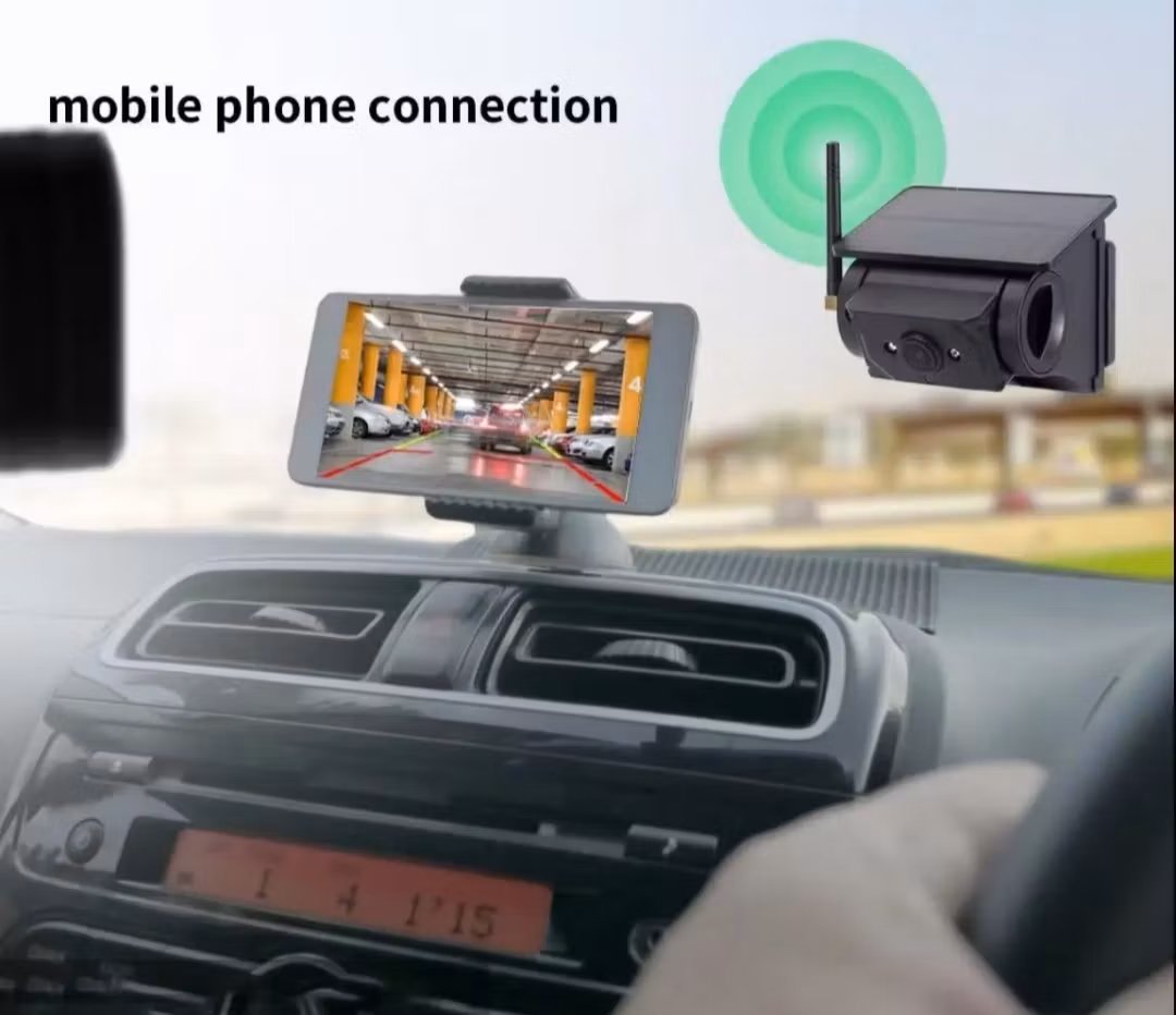 Trådlös Solcellsdriven WiFi Backkamera 1080P Full HD – 9600mAh Batteri, 300m Räckvidd & Nattseende