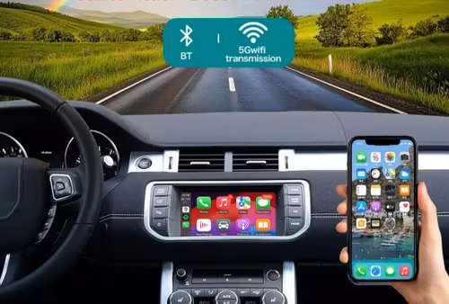Trådlös Apple CarPlay & Android Auto Smart Box för Range Rover Evoque 2015–2019 – Plug & Play