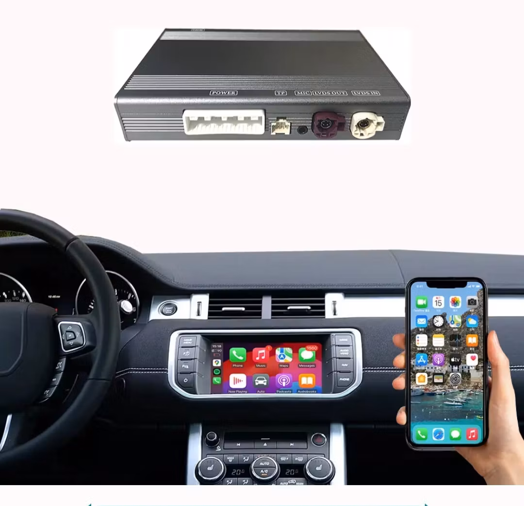 Trådlös Apple CarPlay & Android Auto Smart Box för Range Rover Evoque 2015–2019 – Plug & Play