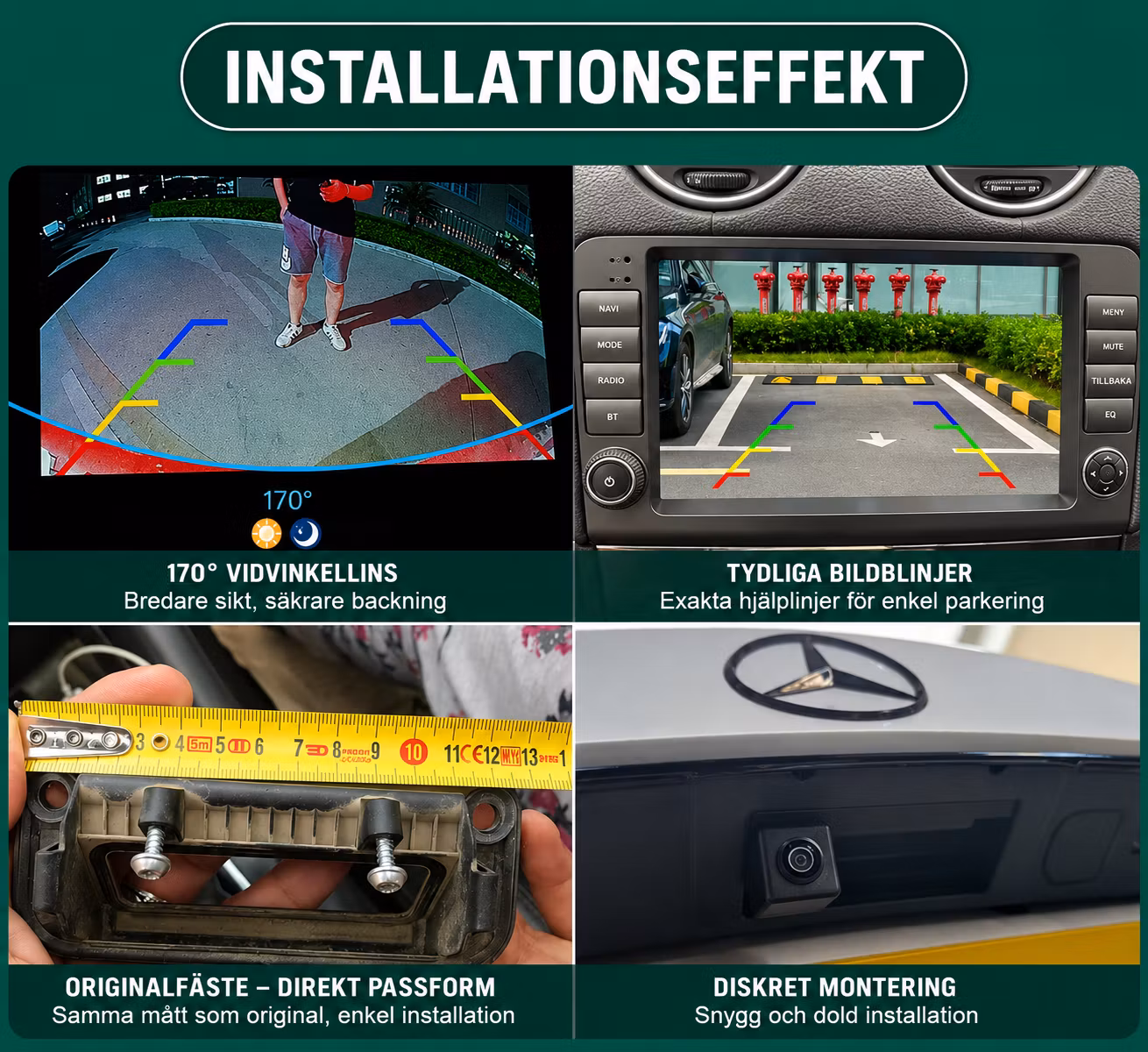 CarPlay Box Mercedes-Benz C-Klass W204 NTG4.0 (2007–2010) – Trådlös Apple CarPlay, Android Auto, AirPlay &  Gratis backkamera
