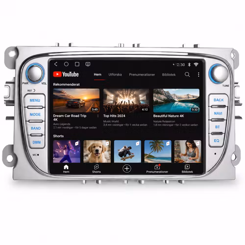 Android 14 Bilstereo för Ford Mondeo Focus S-Max C-Max Galaxy 2007–2011 – Snapdragon 460, 4GB/64GB, Trådlös CarPlay & Android Auto, 4G LTE, DSP,+ gratis backkamera
