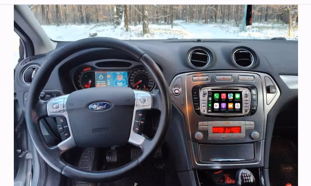 Android 16 Bilstereo dvd spelare  7 Tum för Ford Focus, Mondeo, S-Max, C-Max & Galaxy (2007–2011) – Trådlös Apple CarPlay & Android Auto, 4G, GPS, DSP, CANbus ,+gratis backlamera