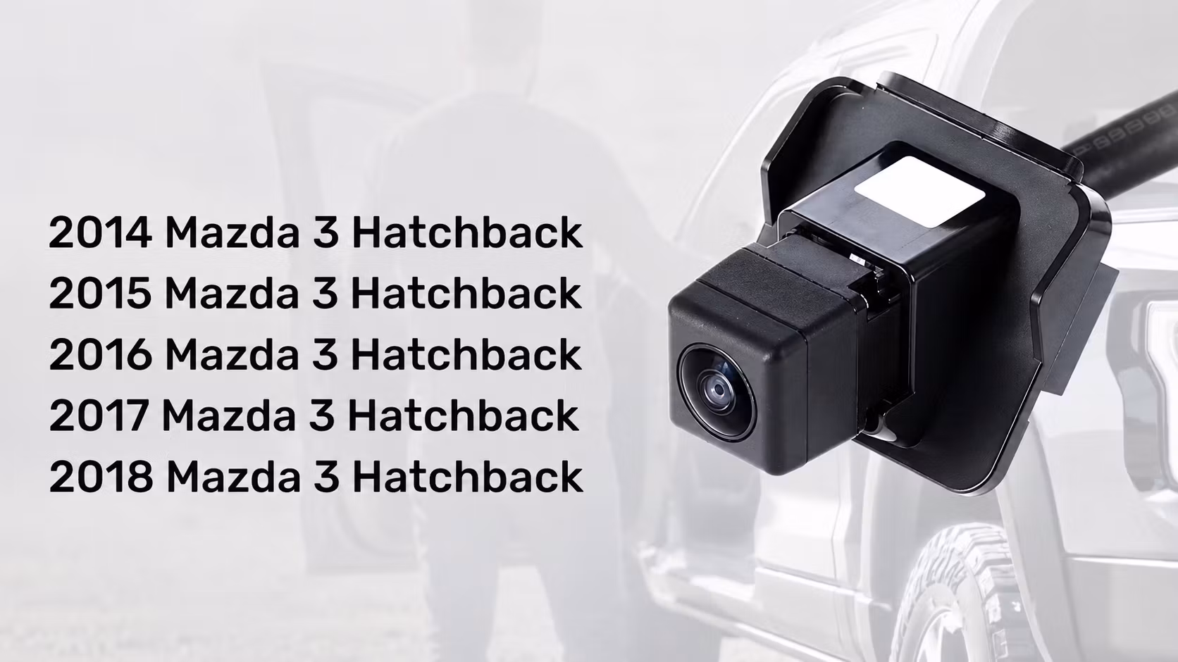 Mazda 3 Original Backkamera BHN9-67-RC0 / BHN9-67-RC0A – OEM Backkamera för 2014–2018