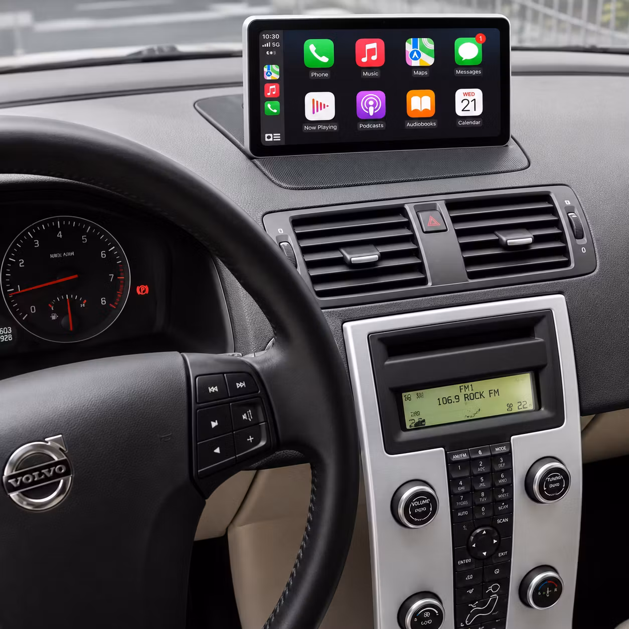 Android 15 Bilstereo 9" för Volvo S80, V70 & XC70 (2004–2011) – 8GB RAM, ROM128GB, 4G LTE, Trådlös Apple CarPlay & Android Auto+ gratis Backkamera