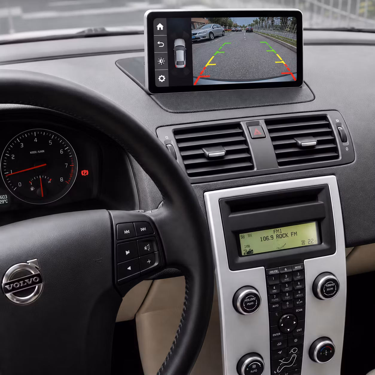 Android 15 Bilstereo 9" för Volvo S80, V70 & XC70 (2004–2011) – 8GB RAM, ROM128GB, 4G LTE, Trådlös Apple CarPlay & Android Auto+ gratis Backkamera