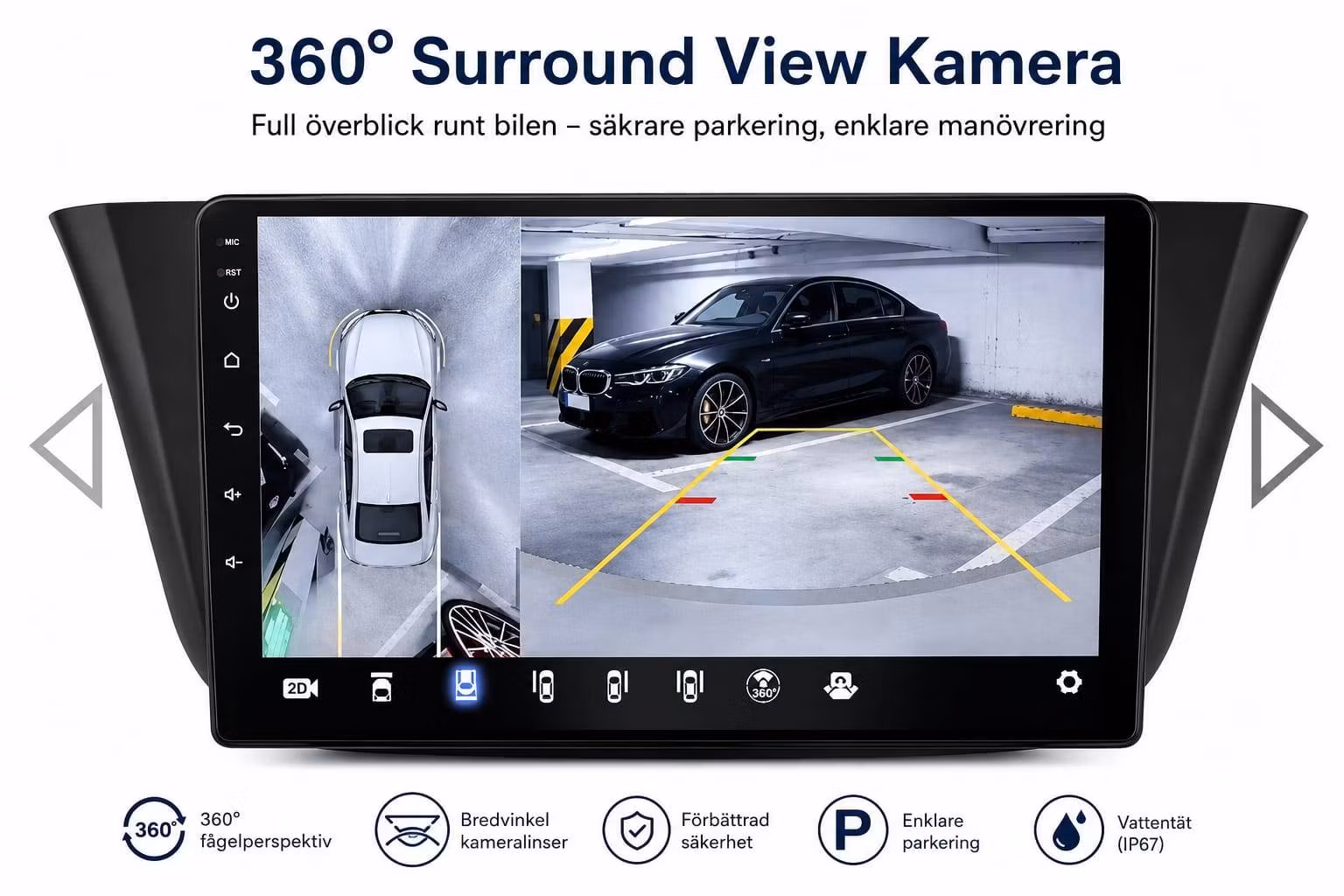 9" Android 14 Bilstereo för Iveco Daily 2014–2021 – 6GB RAM, 128GB ROM, Trådlös CarPlay & Android Auto, GPS, 4G LTE, DSP & Backkamera