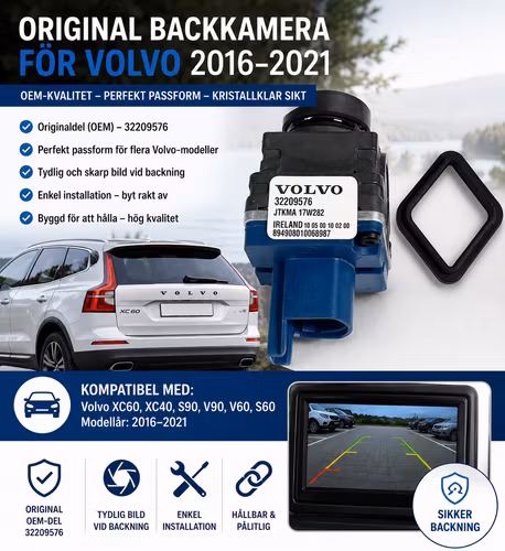 Backkamera Volvo XC60, xc40,S90,V90,V60, S60 2016–2021 original (OEM) – 32209576