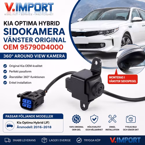 Kia Optima Hybrid Sidokamera Vänster Original OEM 95790D4000 | 360° Around View Kamera 2016–2018