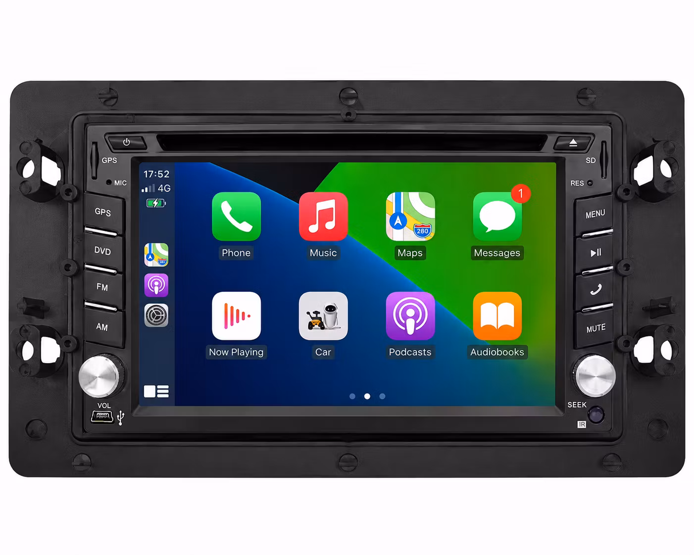 -Android 14 Bilstereo ,dvd spelare  Saab 9-5 2006–2011 6,2” | 8GB/128GB, CarPlay, GPS, 4G + 8 Parkeringssensorer & Backkamera