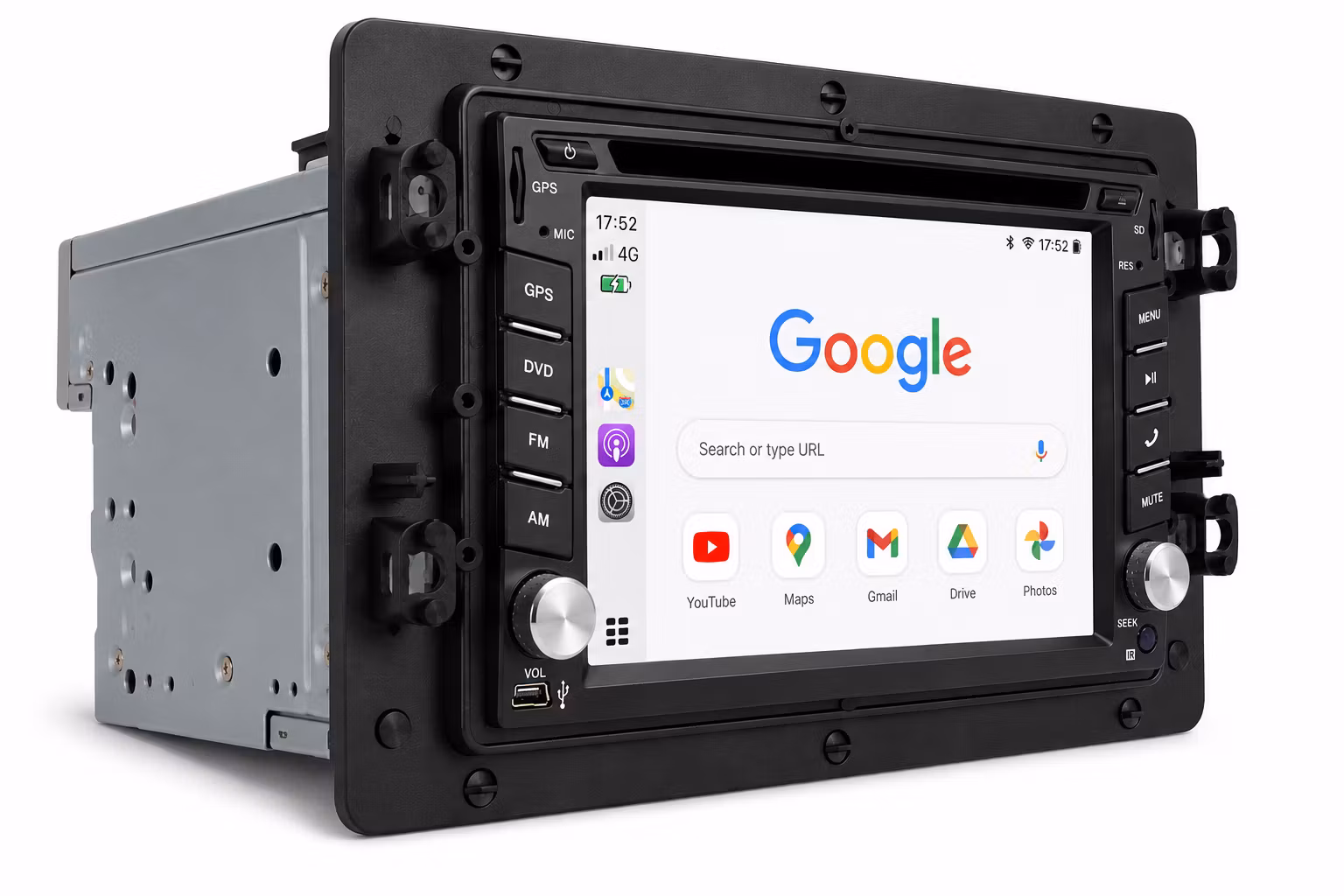 Android 14 Bilstereo med DVD Saab 9-5 2006–2011 6,2” | 8GB/128GB, CarPlay, 4G, GPS, DSP + 360° Kamerasystem