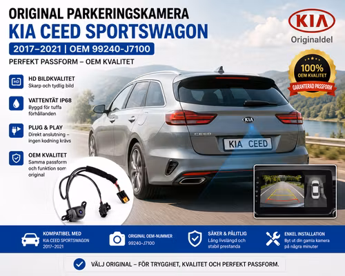 Original Parkeringskamera Kia Ceed Sportswagon 2017–2021 OEM 99240-J7100