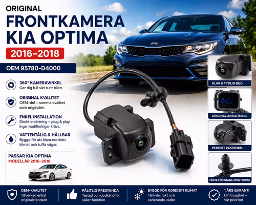 Original Frontkamera Kia Optima 2016–2018 – OEM 95780-D4000 Främre Blind Spot / 360° Kamera