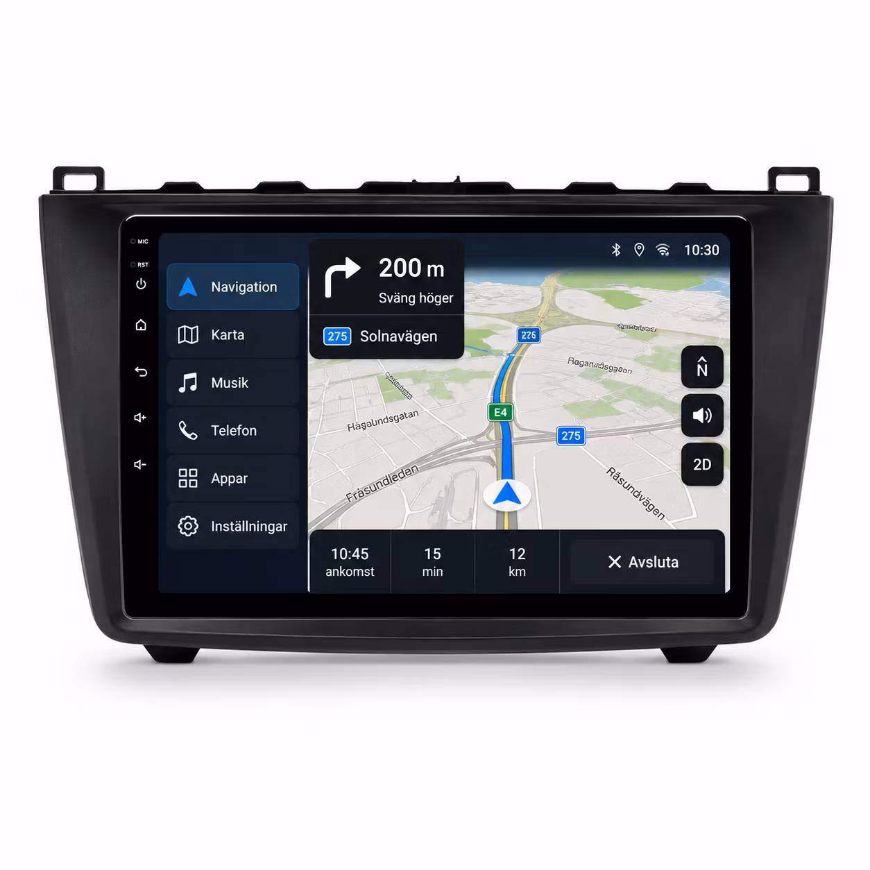 9" Android 13 Bilstereo Mazda 6 2007–2012 | 6GB/128GB, Wireless CarPlay, Android Auto, 4G, GPS, DSP + Gratis Backkamera