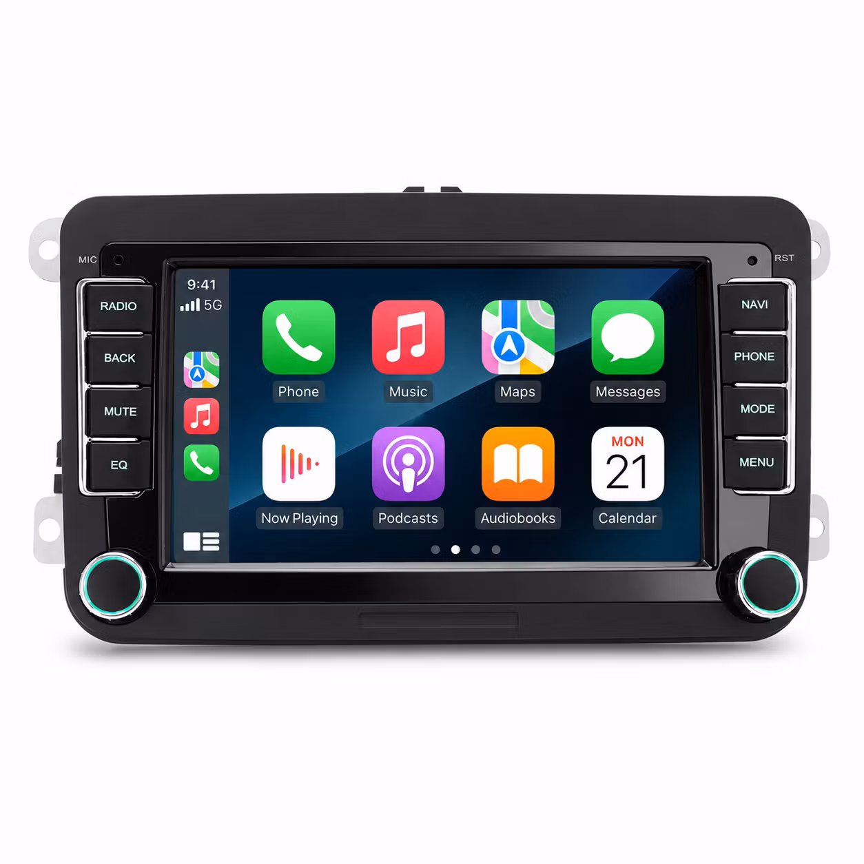 7” Android 14 Bilstereo VW Golf MK5 MK6 & Golf Plus | 4GB/64GB, CarPlay, Android Auto, 4G, GPS, DSP