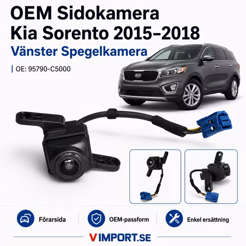 OEM Sidokamera Kia Sorento 2015–2018 Vänster Spegelkamera 95790-C5000 / 95790C5000
