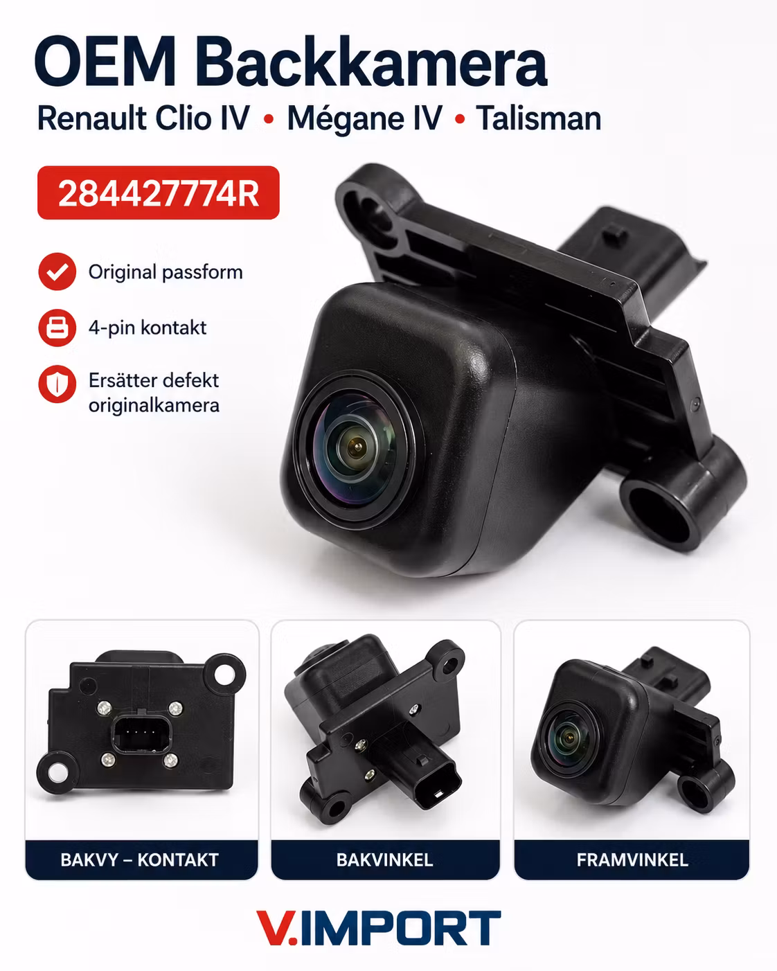 OEM Backkamera Renault Clio IV Mégane IV Talisman – 284427774R