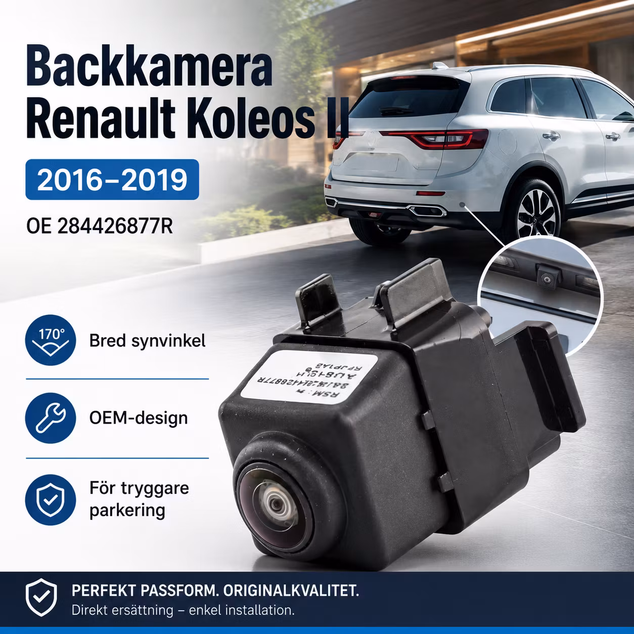 Backkamera Renault Koleos II 2016–2019 – OEM 284426877R / 28442-6877R
