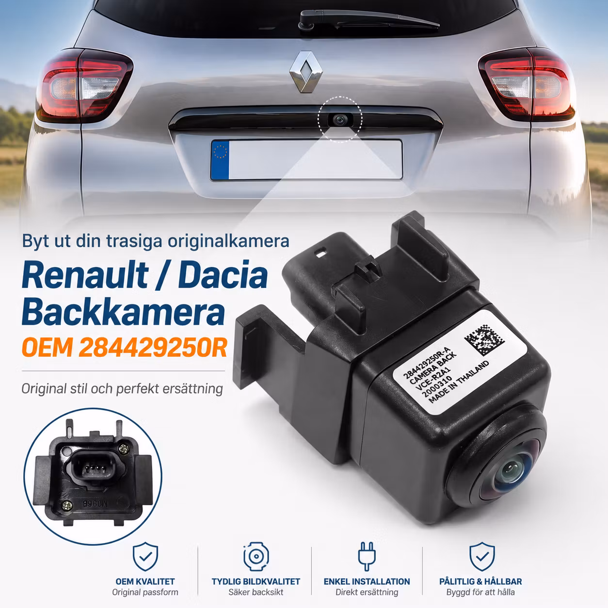 Renault / Dacia Original Backkamera 284429250R – OEM Kamera